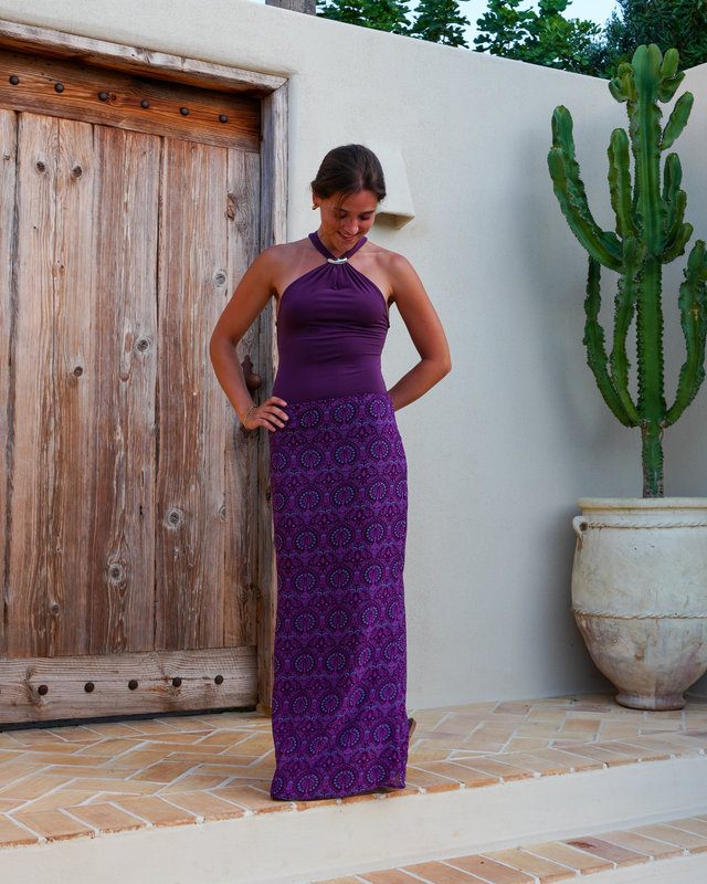 Maxirock mit tiefer Taille